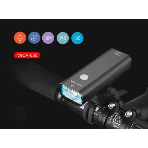 Фара передняя GACIRON V9CP-850 850 LM USB