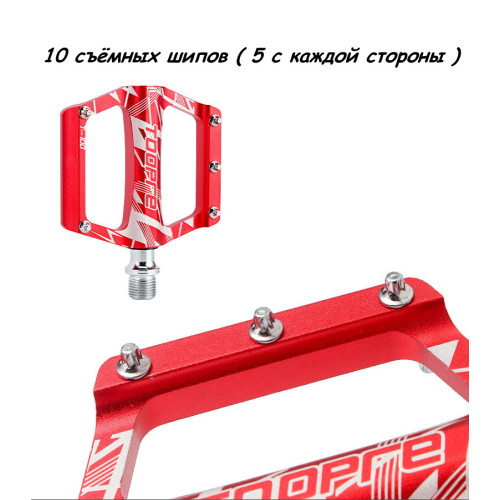 Педали для велосипеда на промподшипниках TPR серые