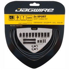 Комплект тросов переключения с рубашками 2x Sport Shift, JAGWIRE черный