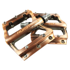 Педали для велосипеда алюминиевые на промподшипниках широкие Horst H38G