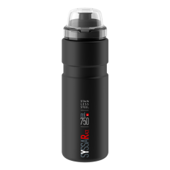 Велофляга Elite SYSSA RACE, нержавеющая сталь, черная, защитный колпак, 750 ml EL0122105