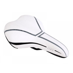 Седло комфортное AREA 260х160мм гелевое белое AUTHOR