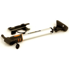 Велосипедный насос AAP Twin 2 овальный 2 головки Т-ручка серебристый AUTHOR