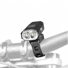 Фонарь для велосипеда передний с креплением на руль  Moon Lepus Mini 400 люмен