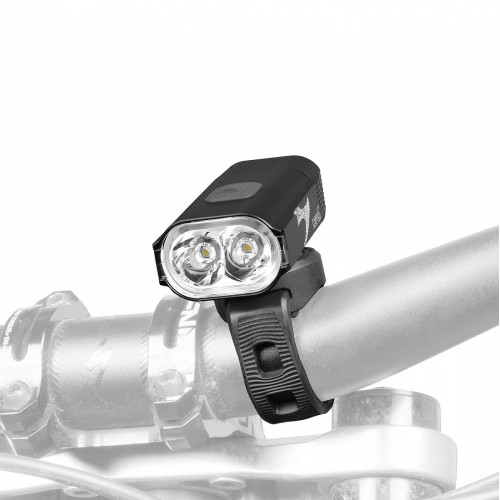 Фонарь для велосипеда передний с креплением на руль  Moon Lepus Mini 400 люмен