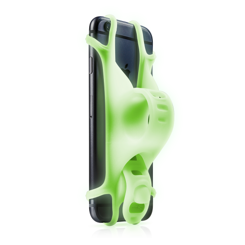 Держатель для смартфона силиконовый на руль BIKE TIE люминисцентный BONE                                            