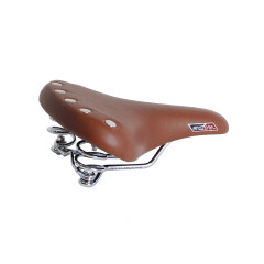 Седло комфорт ретро 270х175мм гелевое коричневое VELO