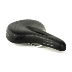 Седло комфортное VECTOR ERGO GEL VACUUM 285х185мм гелевое черное AUTHOR