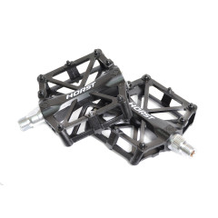 Педали алюминий H36 широкие с 2 промподшипниками 420 г черные Horst