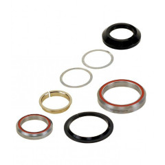 Рулевой набор интегрированный картриджный 1 1/8"-1 1/4" 28,5/41,8/47/33мм 45`x45` 77г черный NECO