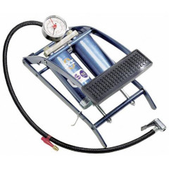Насос ножной сталь складной c манометром Twin Air SKS-10061