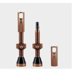 Ниппель бескамерный Peaty's Chris King Tubeless Valves 42mm 2 шт. Bourbon