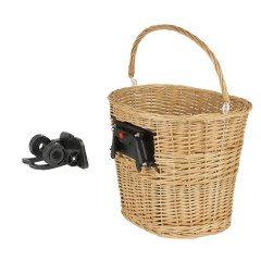 Корзина на руль быстросъемная M-WAVE плетеная.