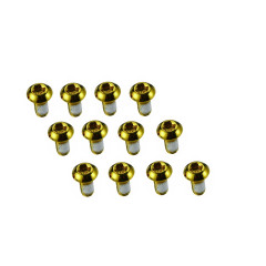 Болты для для крепления тормозного ротора велосипеда, золотые 12шт.