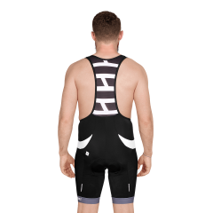 Велотрусы CUBE BLACKLINE Bib Shorts черно/бело/серые