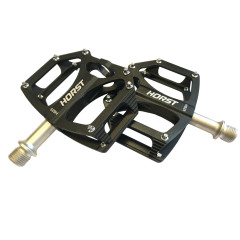 Педали алюминиевые Horst H25, 3 промподшипника облегченные черные
