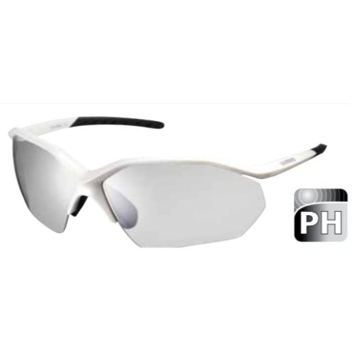 Велоочки Shimano EQUINOX 3, фотохромные ("хамелеон"), белая оправа
