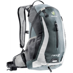 Велорюкзак Deuter Race X чёрный/белый