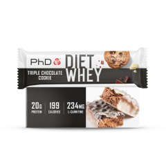 PhD Диетический протеиновый батончик, вкус Тройное Шоколадное Печенье, 63гр