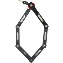 Замок вело складной, ABUS Bordo с ключом, 80см черный