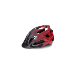 Шлем CUBE STEEP glossy grey'n'red