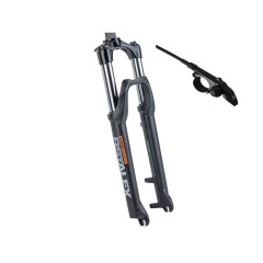 Вилка амортизационная 26" RST ALEX TNL 100мм пружина масло, удаленная блокировка, под диск, черная                         