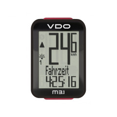 Велокомпьютер VDO M3.1 17 ф-ций черно-белый