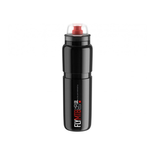 Вело фляга Elite Fly Black, защитный колпак, 950 ml EL0160901