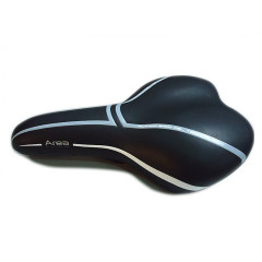 Седло комфортное AREA 260х160 мм гелевое черное AUTHOR