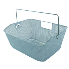 Корзина M-WAVE на багажник, задняя серебристая.