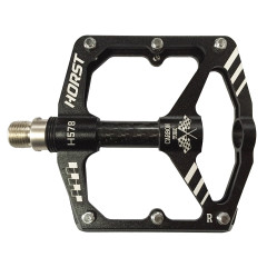 Педали алюминий+карбон Horst H578 широкие с 1 промподшипником черные