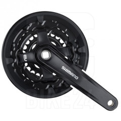 Система Shimano TY701, 175мм, Кв, 42/34/24(черн), с защитой, с болтами, цв. черн EFCTY701E244CL1