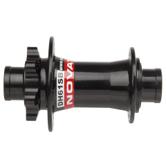 Втулка передняя NOVATEС DH61SB-HL 32 отверстия под 6 болтов для оси 20мм черная