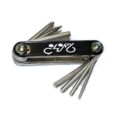 Набор универсальный, складной, шестигранники + отвертки.