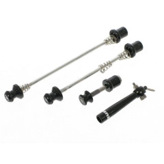 Эксцентрики секретки+ключ передний (100мм)+задний (135мм)+подседельный (30мм) алюминиевые серебристые