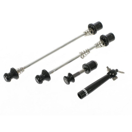 Эксцентрики секретки+ключ передний (100мм)+задний (135мм)+подседельный (30мм) алюминиевые серебристые