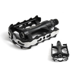 Педали велосипедные APD-427-Alu литые черные AUTHOR