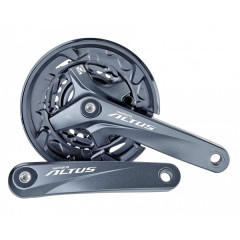 Система Shimano Altus M2000, 175мм, 40/30/22, с защитой, черная