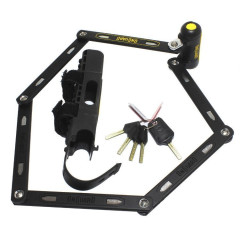 Замок велосипедный складной ONGUARD REVOLVER Link Plate X4P 112см. 4 ключа 1 с подсветкой