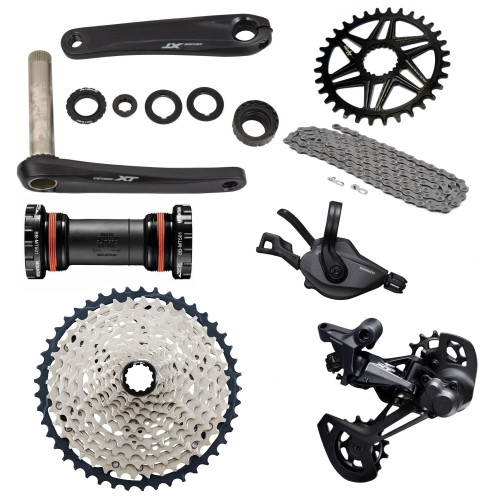 Комплект трансмиссии Shimano SLX/XT, 1 x 12 скоростей