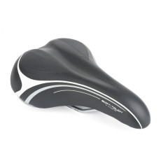 Седло комфортное SOFT TOUCH 255х190мм гелевое черное AUTHOR