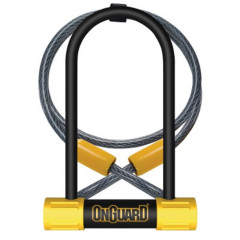 Замок велосипедный Onguard BULLDOG Medium DT 90x175 мм + кабель 120х10