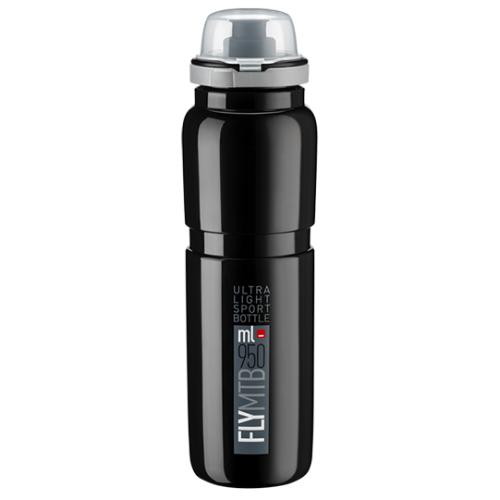 Вело фляга Elite Fly Black, колпачок, 950 ml EL0160908