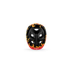 Велошлем детский Met Hooray Black Flames