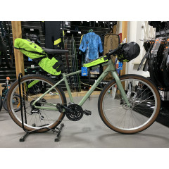 Сумка походная на руль велосипеда влагозащитная неоново-желтая M-Wave