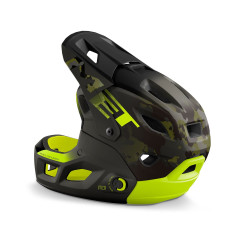 Велошлем Met Parachute MCR Camo Lime Green