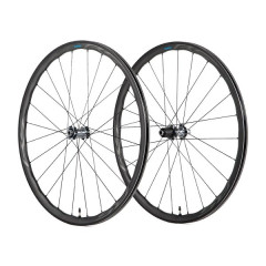 Колеса шоссейные Shimano RS770, переднее и заднее 28", бескамерные, под диск Centerlock, полые оси