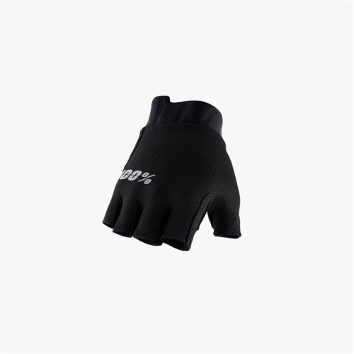 Велоперчатки 100% Exceeda Gel Short Finger Glove Black