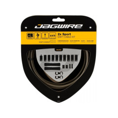 Набор рубашек и тросиков переключения Jagwire Sport Shift Kit 2X Carbon Silver