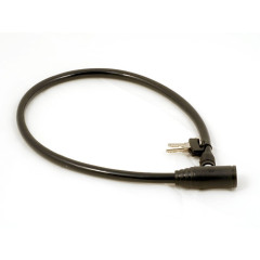 Замок велосипедный AUTHOR ACL-04 6х600мм черный     